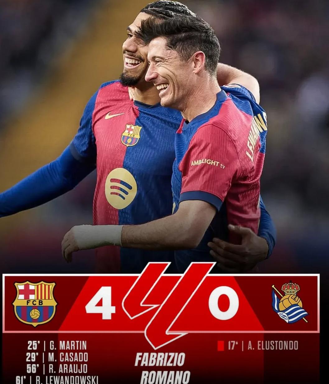 巴萨意外失利,卫冕之路不易 巴萨意外失利,卫冕之路不易